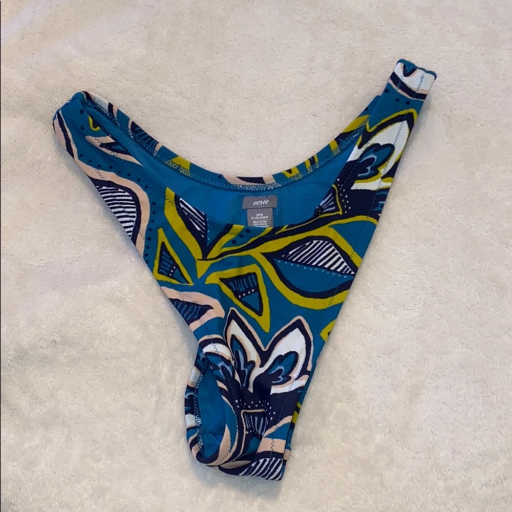 Aerie high leg cheeky bikini bottoms